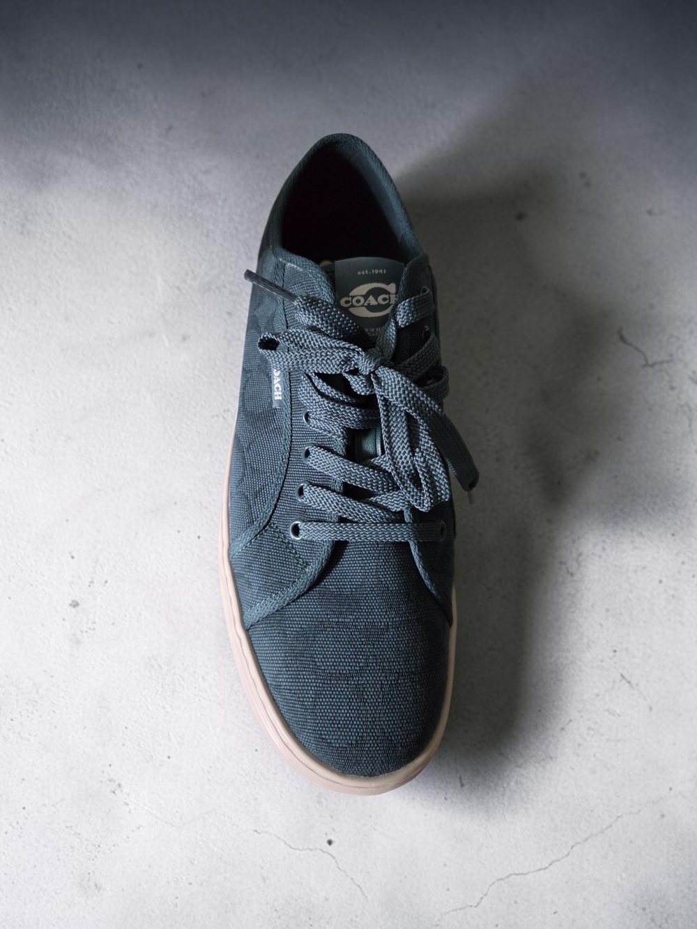 Coach canvas sneaker in signature jacquard With Dust Bag